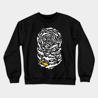 Shark Run (White) Crewneck Sweatshirt